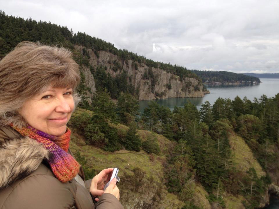 Karen Fox at Deception Pass